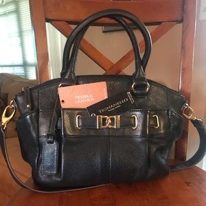 Tignanello pebble leather satchel handbag